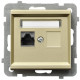 Компьютерная розетка без рамки Ospel Sonata Золото