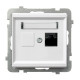 Компьютерная розетка без рамки Ospel Sonata белая