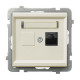 Розетка компьютерная без рамки Ospel Sonata крем