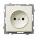 Розетка одинарная без рамки Ospel Sonata крем