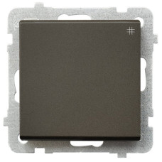 Выключатель 1-й реверсивный без рамки Ospel Sonata Шоколад