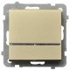 Выключатель 1-й с подсветкой без рамки Ospel Sonata Золото