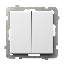 Выключатель 2-й без рамки Ospel Sonata Белый