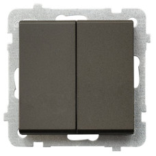 Выключатель 2-й без рамки Ospel Sonata Шоколад