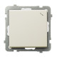 Вимикач одинарний прохідний без рамки Ospel AS Крем