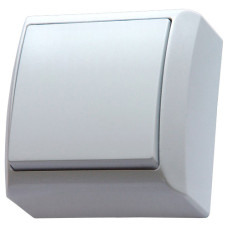 Выключатель одинарный внешний Ospel BIS белый
