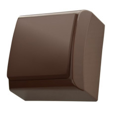 Выключатель одинарный внешний Ospel BIS коричневый