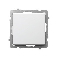 Выключатель 1-й без рамки Ospel Sonata Белый