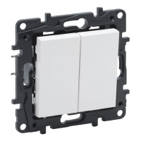 Выключатель Niloe Step белый 2-кл Legrand ( 863105 )