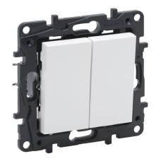 Выключатель Niloe Step белый 2-кл Legrand ( 863105 )