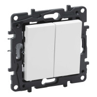 Выключатель Niloe Step белый 2-кл проходной Legrand ( 863108 )