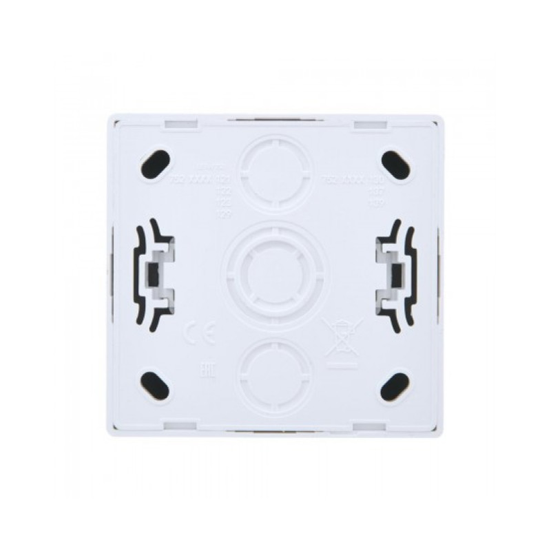 Розетка 1-на накладная б/с белый 752-0200-121B LETO Lezard