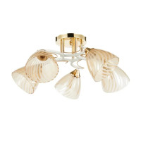 Люстра декоративная потолочная INTEREES на 5 плафонов V 6120-5 FG+WH