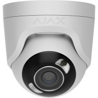 Проводная купольная IP-камера с гибридной подсветкой Ajax TurretCam HL (5 Mp/2.8 mm) white