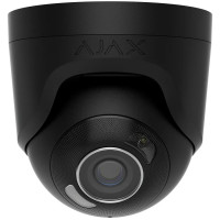 Проводная купольная IP-камера с гибридной подсветкой Ajax TurretCam HL (8 Mp/4 mm) black