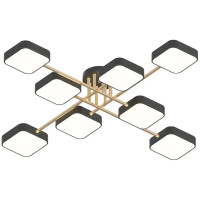 Люстра светодиодная LED потолочная Valeso V XI3350-8 GREY+FGD 144W