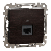 Розетка компьютерная RJ45 CAT 5E UTP Венге Sedna Elements Schneider Electric SDD181451