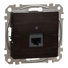 Розетка компьютерная RJ45 CAT 5E UTP Венге Sedna Elements Schneider Electric SDD181451
