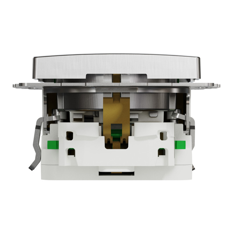 Розетка с заземлением+USB Мат алюм Sedna Elements Schneider Electric SDD170052