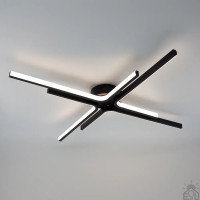 Управляемая светодиодная люстра ESTA 70W 4L-770x60-BLACK-220-IP20 Esllse