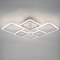 Керована світлодіодна люстра OVAL 75W 6S 810x600x175-WHITE-220-IP20 Esllse