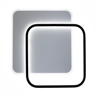 Керована світлодіодна люстра STANDART 65W 2S-ON/OFF-475×475×50-WHITE/BLACK-220-IP20 Esllse