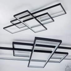 Керована світлодіодна люстра SVEN 110W 3S SMART 900x500x80-BLACK/WHITE-220-IP20 Esllse