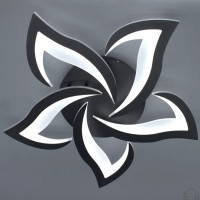 Керована світлодіодна люстра ELLA 50W 5F 600x95-BLACK-220-IP20 Esllse