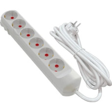 Удлинитель бытовой с/из 6 гнезд на 3 метра NEOMAX NX501603