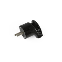 Вилка сетевая с/из угловая черная 16А TITANUM STANDART (TF-PL216G-B)