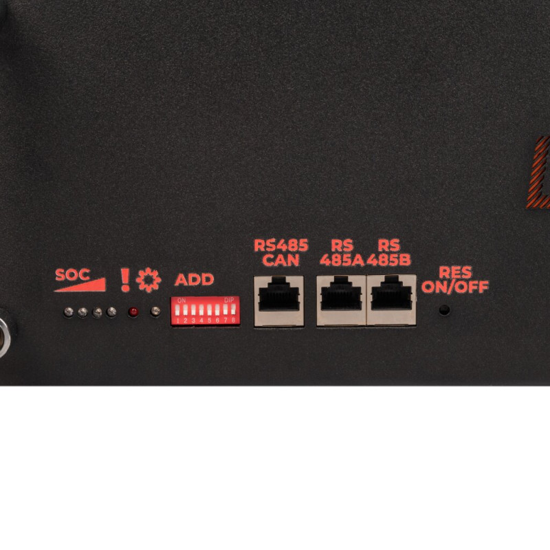 Акумулятор LP LiFePO4 51,2V - 100 Ah (5120Wh) (BMS SP 100A/50А) RM RS485/CAN LCD BL 38135