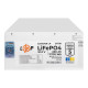 Аккумулятор LP LiFePO4 51,2V - 230 Ah (11776Wh) (BMS SP 200A/100A) RM RS485/CAN LCD WH