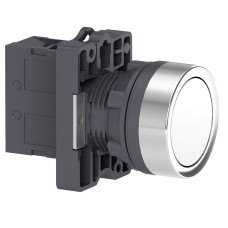 Кнопка ХА2 с нажатием тайком белого цвета с пружинным возвратом, 1NO (XA2EA11)