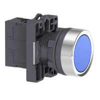 Кнопка ХА2 с нажатием тайком синего цвета с пружинным возвратом, 1NO (XA2EA61)