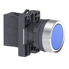 Кнопка ХА2 с нажатием тайком синего цвета с пружинным возвратом, 1NO (XA2EA61)