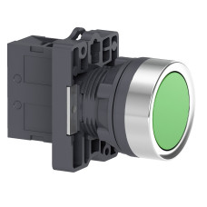 Кнопка ХА2 с нажатием тайком зеленого цвета с пружинным возвратом, 1NO (XA2EA31)