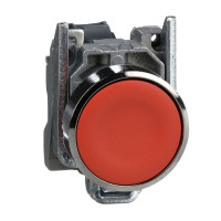 Кнопка в сборе с самовозвратом красная 1 NC, IP66, серия Harmony XB4 металл Schneider Electric