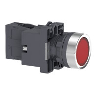Кнопка с подсветкой со встроенной светодиодной лампой красного цвета, 1NC (XA2EW34M2)