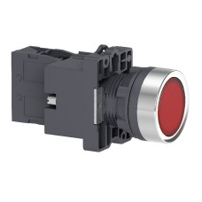 Кнопка с подсветкой со встроенной светодиодной лампой красного цвета, 1NC (XA2EW34M2)