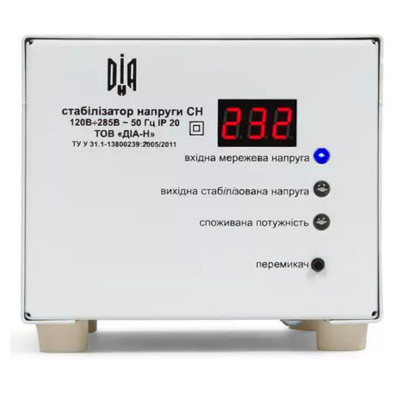 Стабілізатор напруги однофазний ДІА-Н СН-300-Х (300 Вт) релейний