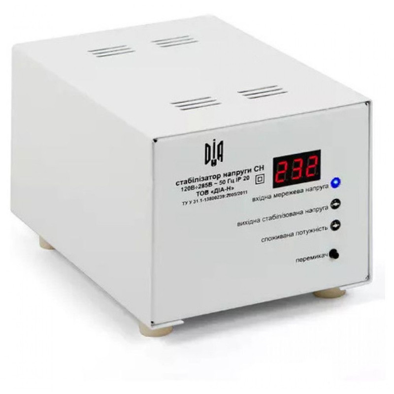 Стабілізатор напруги однофазний ДІА-Н СН-300-М (300 Вт) релейний