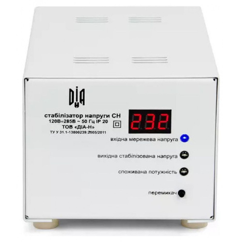 Стабилизатор напряжения однофазный ДИА-Н СН-600-Х (600 Вт) релейный