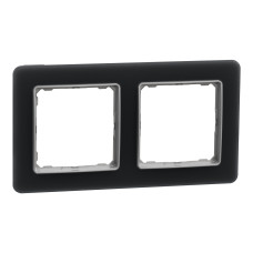 Рамка 2-х постовое матовое стекло Sedna Elements Schneider Electric SDD362802