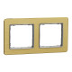 Рамка 2-х постова матове золото Sedna Elements Schneider Electric SDD371802