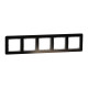 Рамка 5-ти постовая черное стекло Sedna Elements Schneider Electric SDD361805