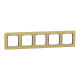 Рамка 5-ти постовая матовое золото Sedna Elements Schneider Electric SDD371805