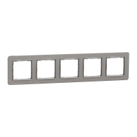 Рамка 5-ти постова матовий алюміній Sedna Elements Schneider Electric SDD370805