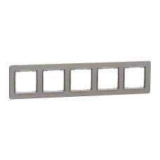 Рамка 5-ти постовая матовый алюминий Sedna Elements Schneider Electric SDD370805