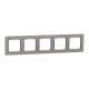 Рамка 5-ти постовая матовый алюминий Sedna Elements Schneider Electric SDD370805