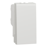 Вимикач 1-клавішний двополюсний (1 модуль) 16А Unica New Schneider Electric білий NU316218